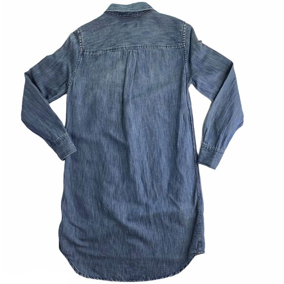 J Crew Tunic Dress Womens Size 0 Denim Chambray ASO Pretty Little Liars Preppy - Picture 4 of 12